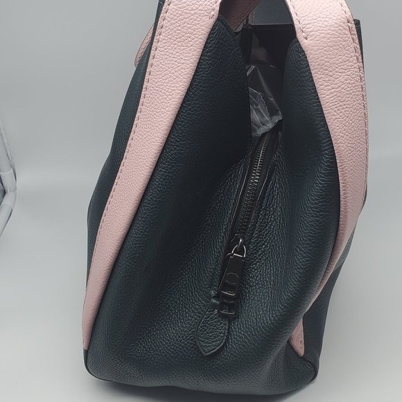 Coach Hadley Hobo in Colorblock 76088 Pine Green Aurora Multi - Picture 3 of 8